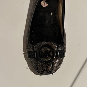 Michael Kors Black Snakeskin Loafers